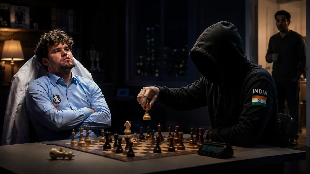 15-year-old Delhi boy beats Magnus Carlsen, goes to sleep, dad finds out next day