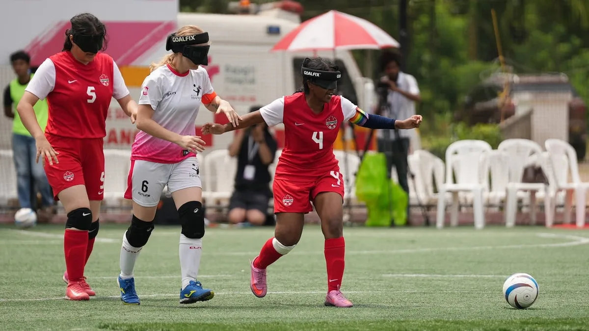Canadian women's team makes 2nd appearance in international event as blind soccer continues to grow