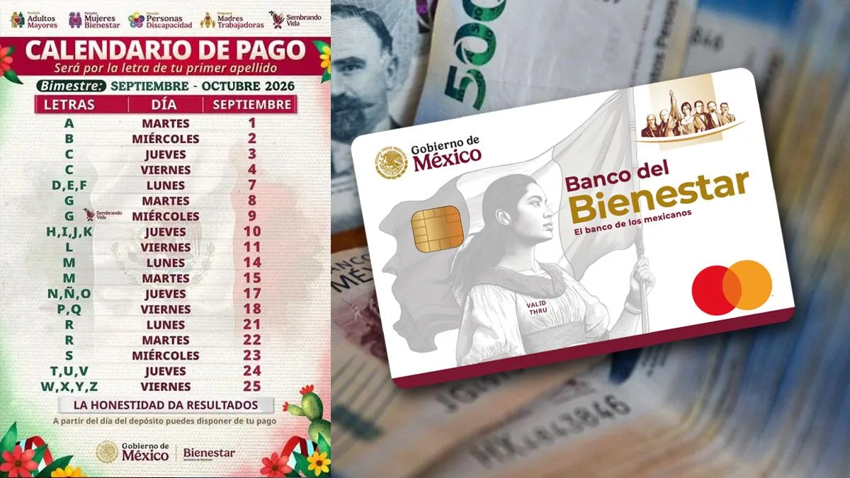 Sheinbaum autoriza depositarle 6 mil 400 pesos a beneficiarias y beneficiarios cuyo primer apellido inicie con la letra M este 14 y 15 de septiembre