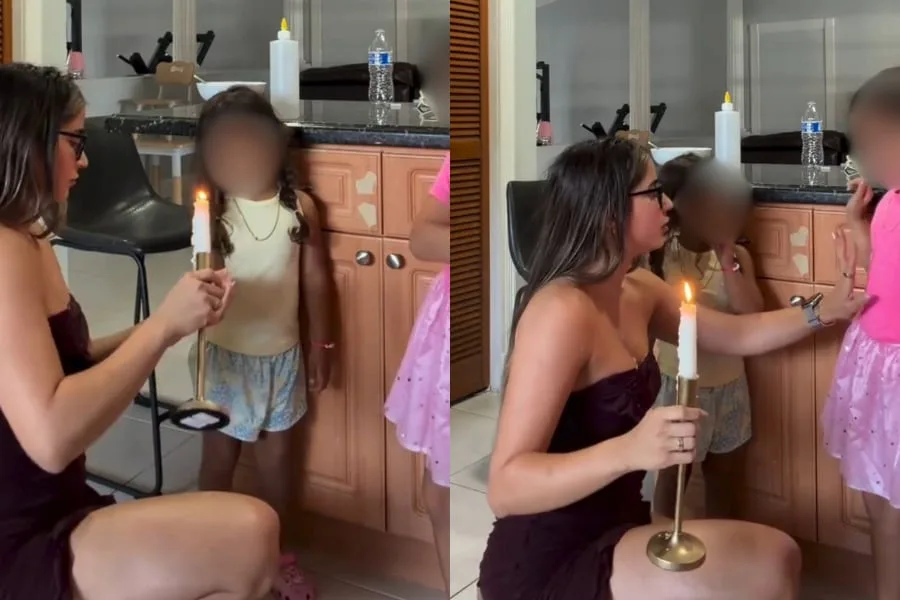 Una madre de Florida es arrestada por verter cera caliente sobre sus hijas y causar un incendio en la cocina