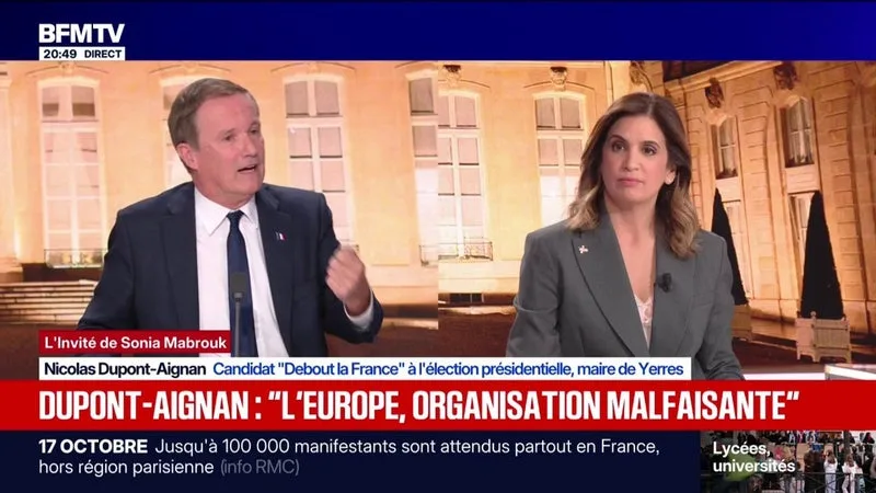 Parcoursup: "C'est l'abandon de la méritocratie", estime Nicolas Dupont-Aignan, candidat Debout la France à l'élection présidentielle