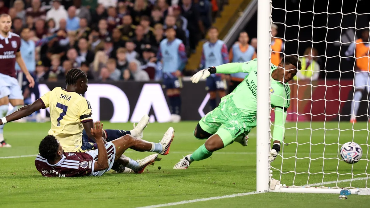 Saka earns hard-fought win for Arsenal at Villa
