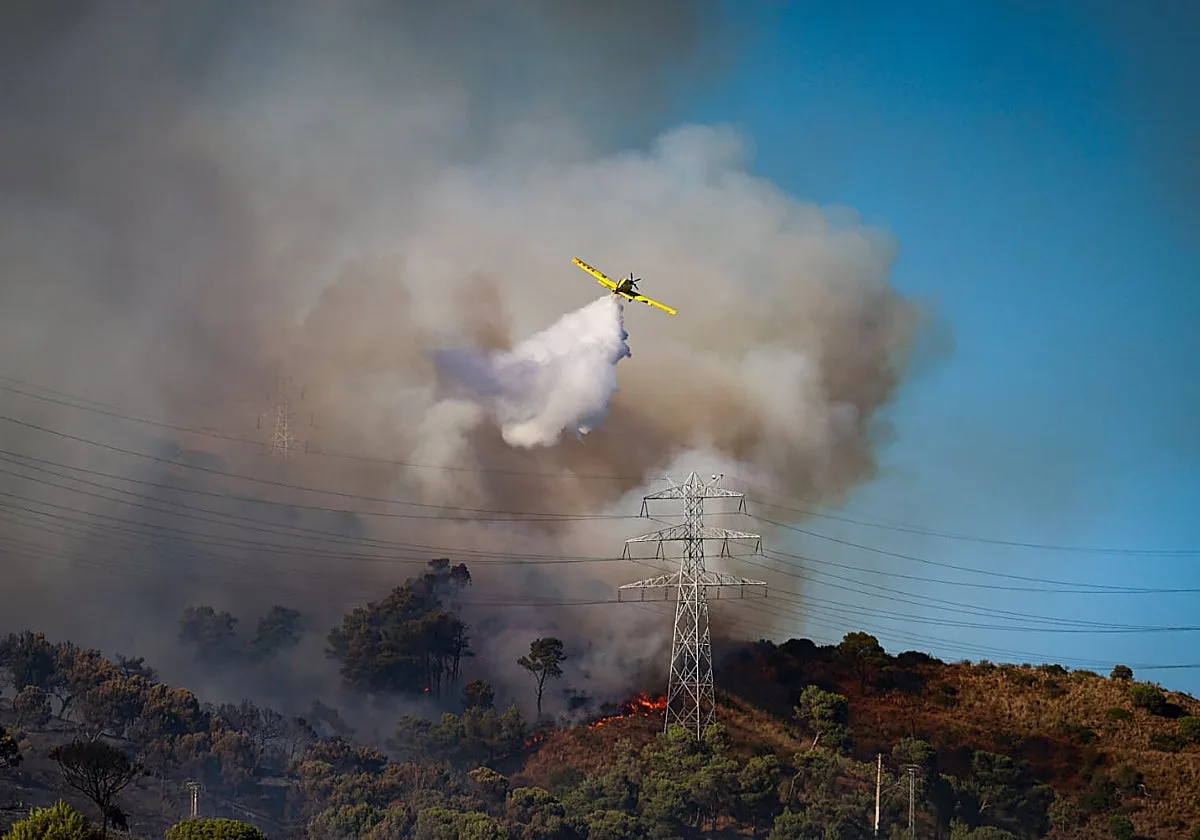 Dos barrios de la ciudad de Barcelona, confinados por un incendio en Collserola