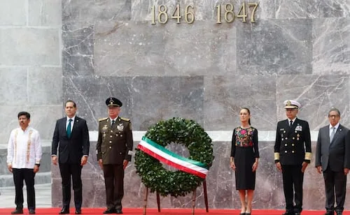 Sheinbaum conmemora a los Niños Héroes de Chapultepec; Fuerzas Armadas refrendan compromiso en soberanía y seguridad