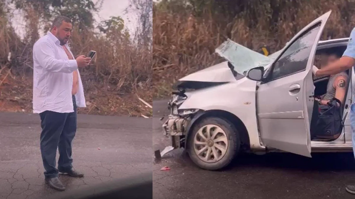 Prefeito de Guarapari e familiares sofrem acidente a caminho de casamento em Pedra Azul