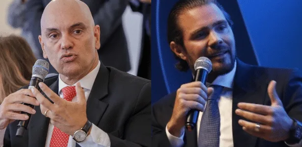 Veja as mensagens trocadas Alexandre de Moraes e Vorcaro, segundo a PF