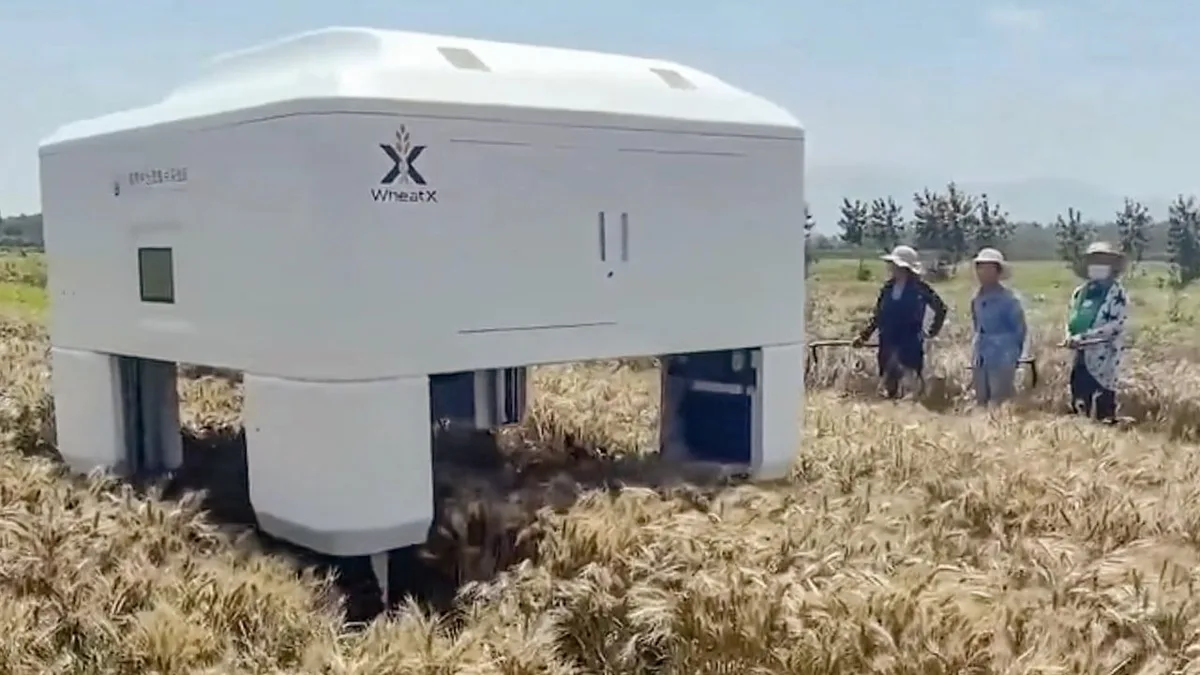 China unveils AI-powered robot designed to help farmers breed better strains of wheat