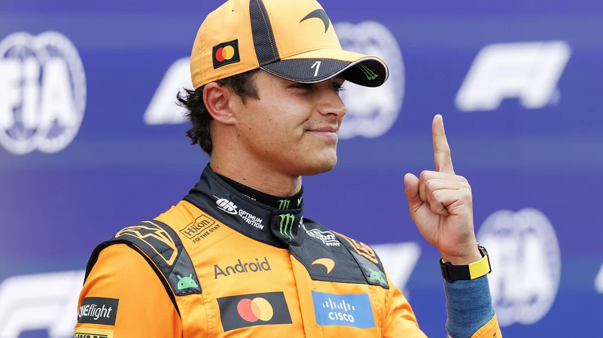 Lando Norris na pole após tempo canhão no Grande Prémio da Holanda
