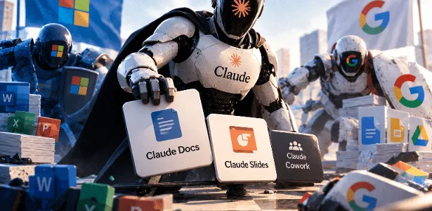 Claude cria seu próprio 'Word' e expande guerra contra Microsoft e Google