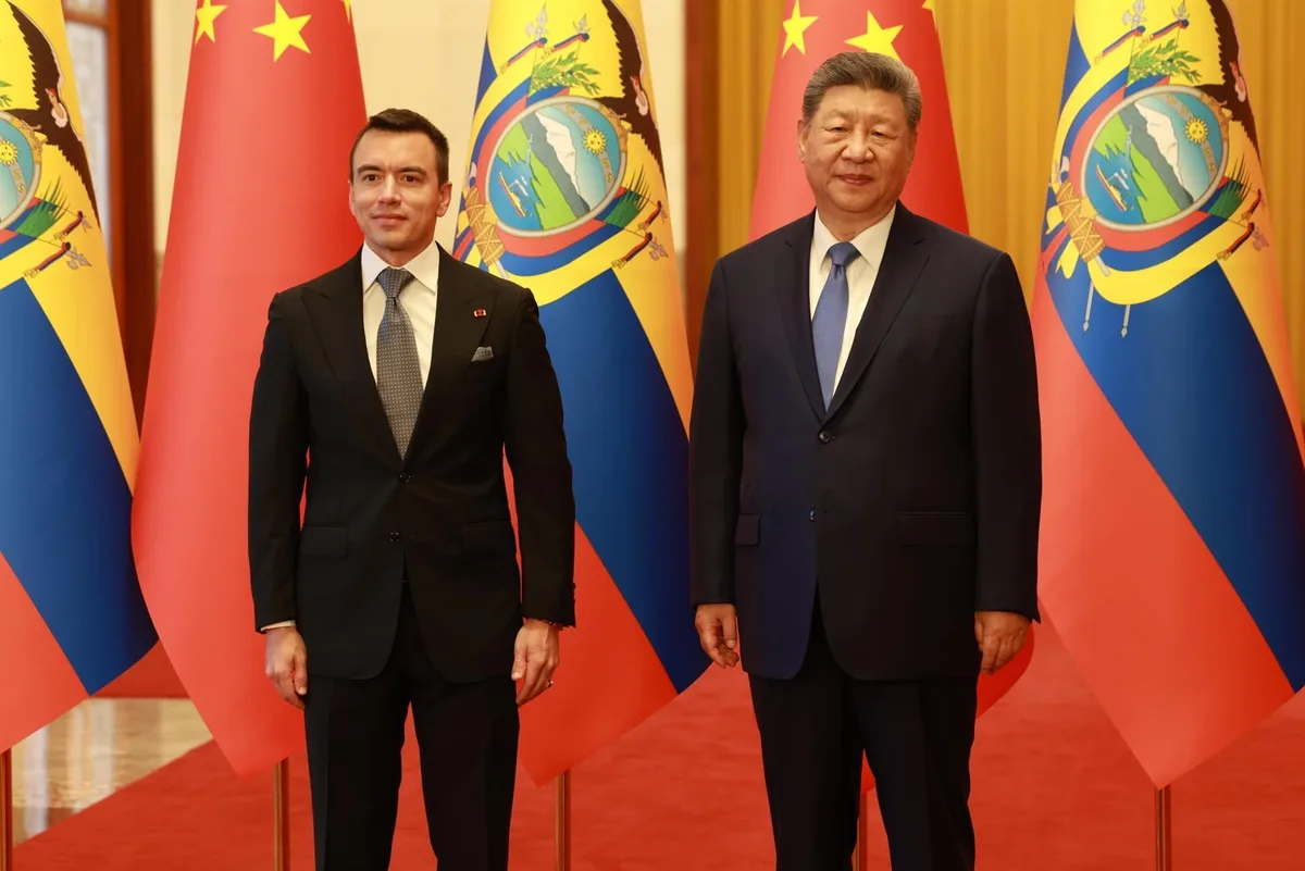 Noboa y Xi alcanzan en Pekín siete acuerdos de colaboración en comercio, comunicaciones e industria