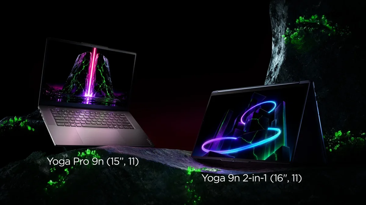 Lenovo unveils two Yoga laptops with NVIDIA's RTX Spark