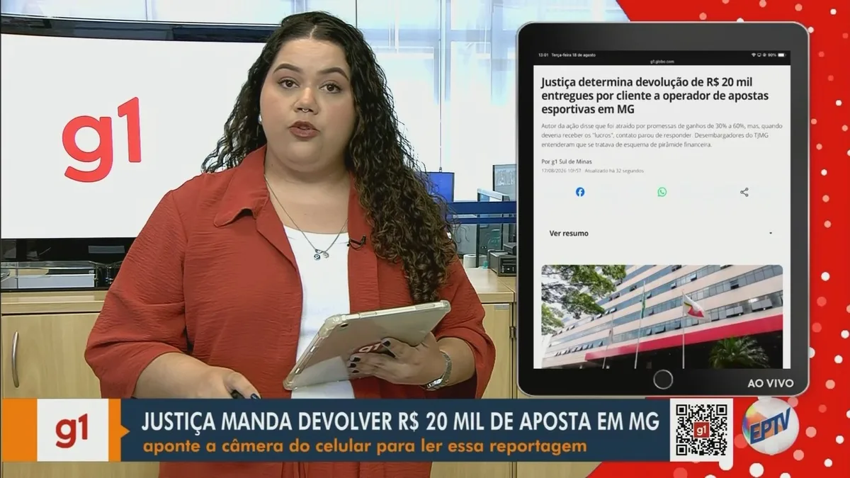 VÍDEOS: EPTV 1 Sul de Minas de terça-feira, 18 de agosto de 2026