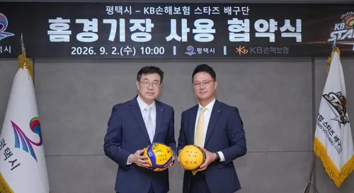 남자배구 KB손보 '임시 연고지' 평택시, 완전 유치 추진