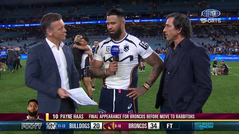 Haas 'emotional' after Broncos farewell