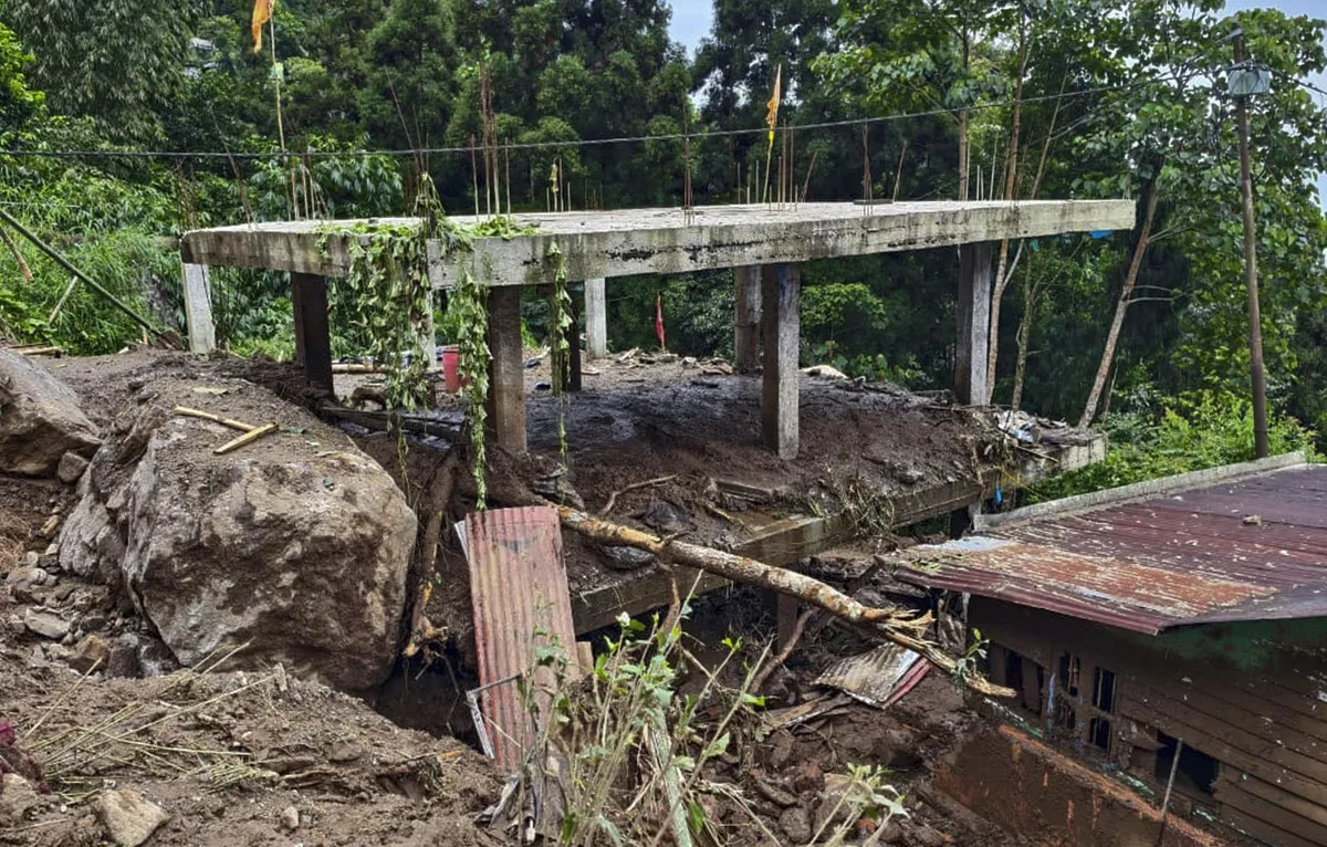Landslides strike two areas in West Sikkim, SSB rescues residents