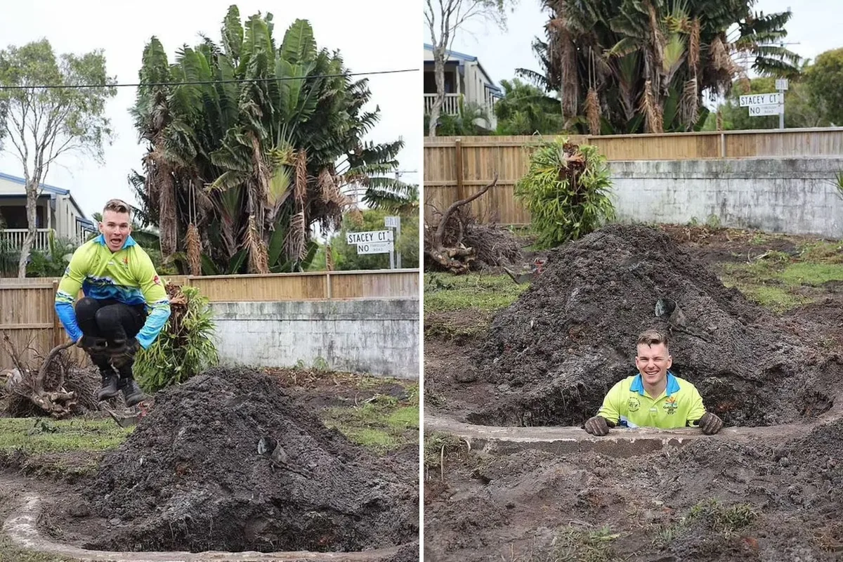 Compró su primera casa y descubrió que tenía una pileta enterrada hace 20 años