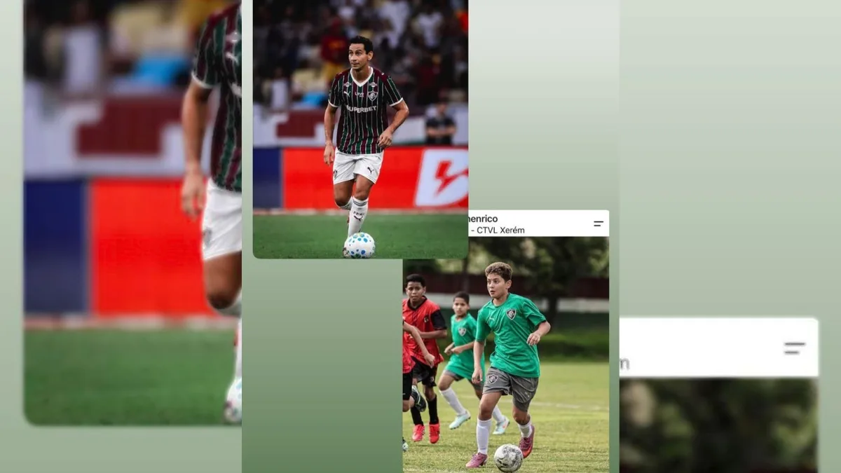 Filho de Ganso chama atenção no Fluminense por semelhança com o pai e sonha em ser jogador