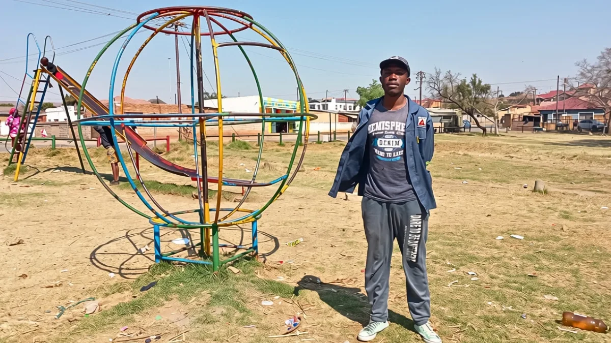 Saulsville children play among sewage and rubbish as public parks deteriorate
