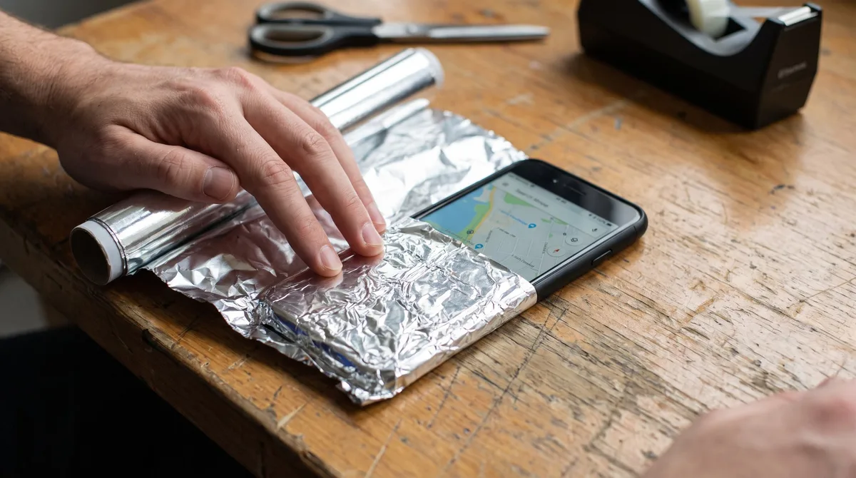 Qué tan cierto es que si envuelves tu celular en papel aluminio bloqueas la señal y no te pueden rastrear
