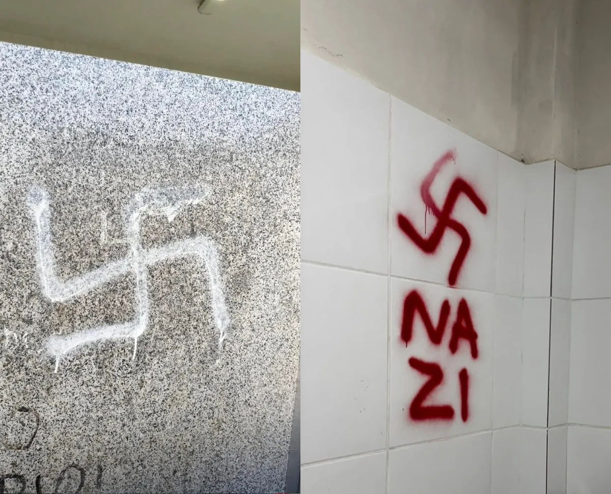Polícia Federal acompanha caso de suásticas nazistas desenhadas em banheiros da UFPB