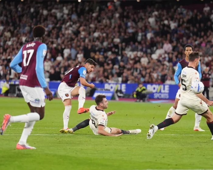 West Ham cut loose to hit Wrexham for six and go top of Championship