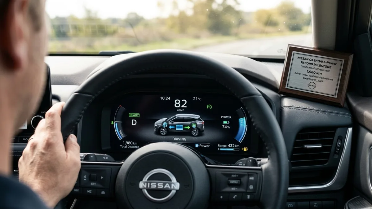 Depois de rodar 1.980 km com um tanque, SUV da Nissan leva sistema e-Power ao Guinness e antecipa tecnologia para o Brasil