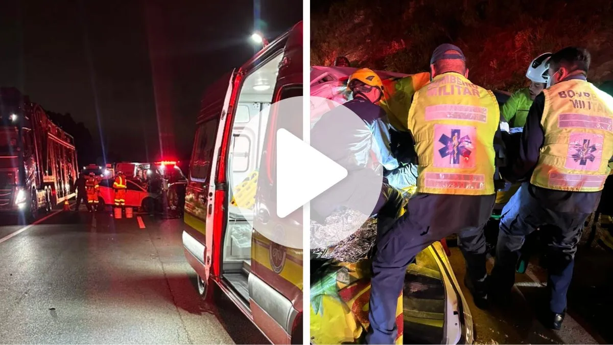 De novo? Colisão na BR-101 em SC deixa vítima presa às ferragens e trânsito fica comprometido durante 1h30; pista já foi liberada