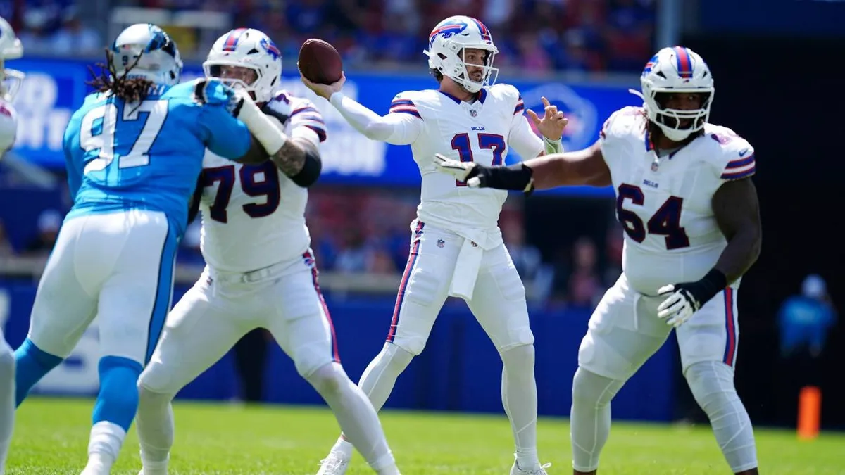 Josh Allen pump fake sets up touchdown pass to Coleman