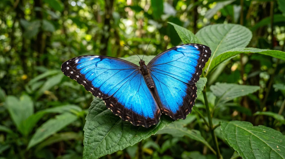 El calor extremo altera el brillo azul de las mariposas morfo y cambia la forma en que las perciben aves y otras mariposas