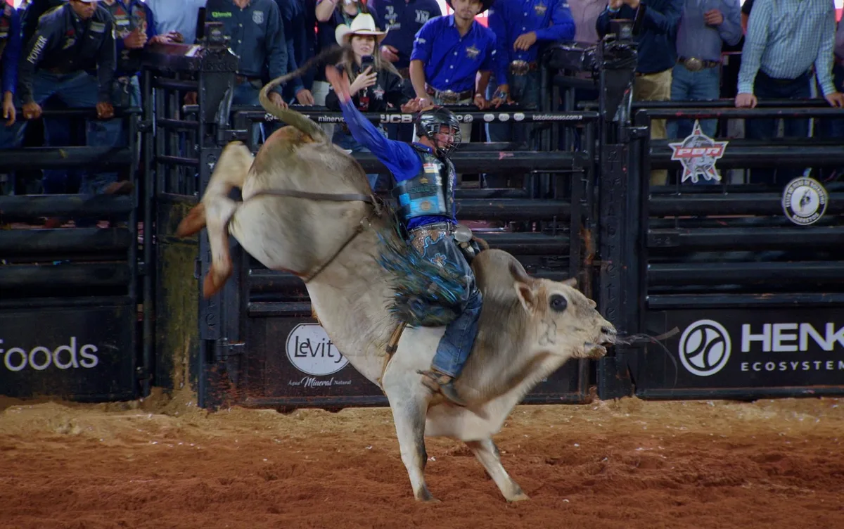 3ª noite de montaria tem tombos e performance brilhante de líder do ranking nacional na Festa do Peão de Barretos