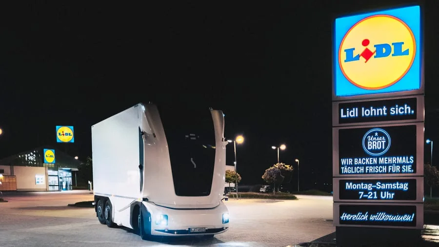 Einzelhandel: Lidl testet autonom fahrenden Lkw zur Belieferung der Filialen