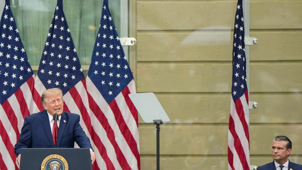 Trump aprovecha el acto de recuerdo a las víctimas del 11-S para justificar su guerra en Irán