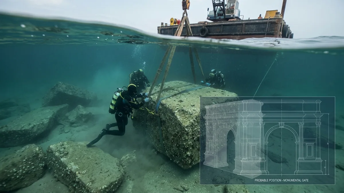 Após uma história de mais de 1.600 anos, arqueólogos trazem à superfície blocos de 80 toneladas de uma das Sete Maravilhas do mundo antigo
