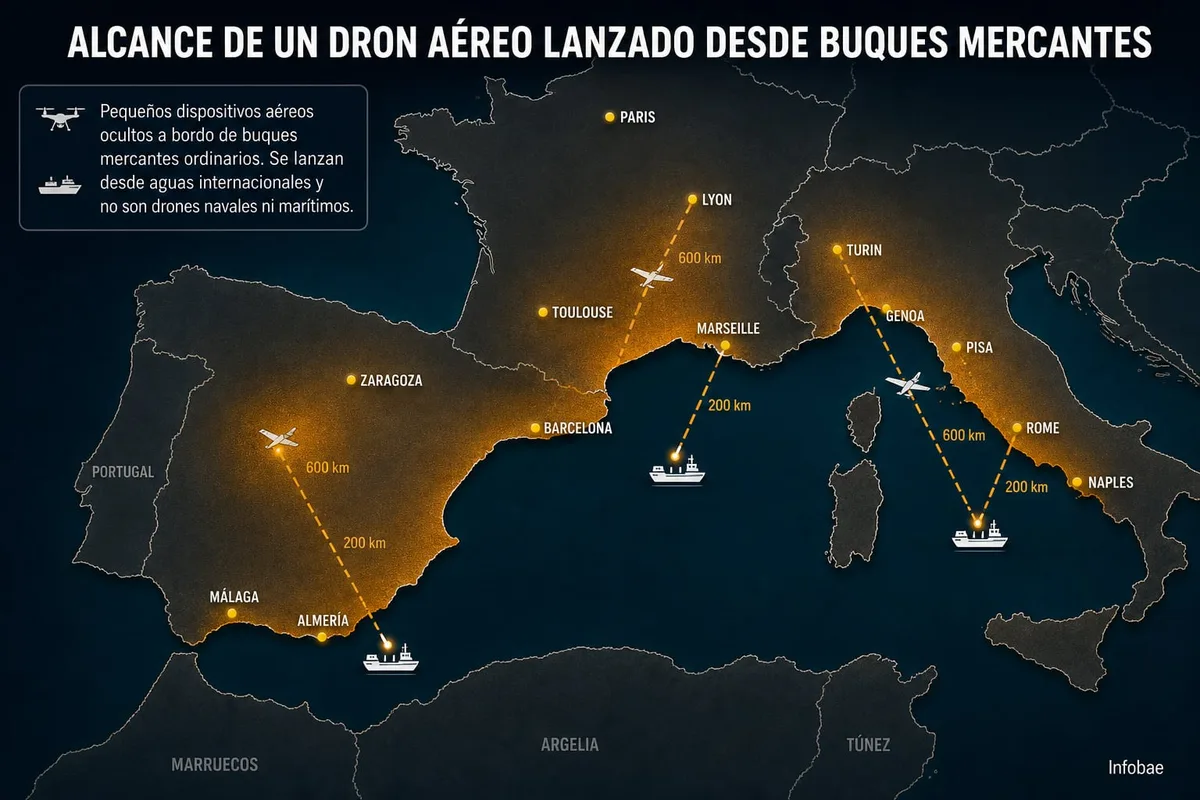 Rusia prepararía ataques con drones contra España, Francia o Italia, según una alerta de inteligencia de EEUU