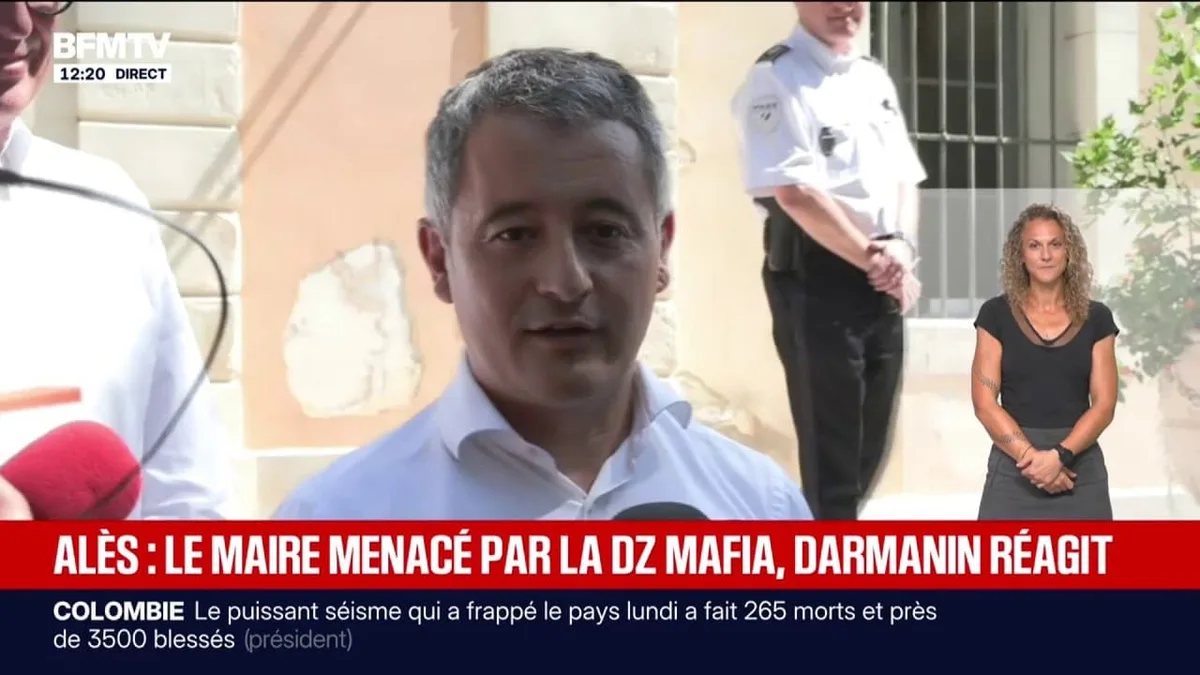 Gérald Darmanin apporte son soutien "personnel" et "politique" au maire d'Alès menacé par la DZ Mafia