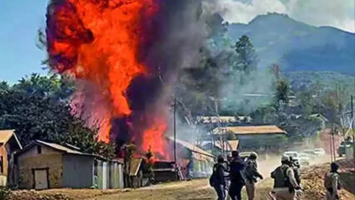 Manipur in turmoil again: 15 houses torched; 1 killed, several injured in gun attack