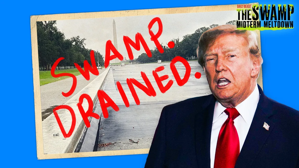Devastating Photos Expose Trump’s Disaster Reflecting Pool Makeover