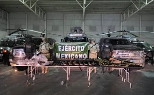 Aseguran armamento y equipo táctico en Dr. Coss, Nuevo León; no se reportan detenidos