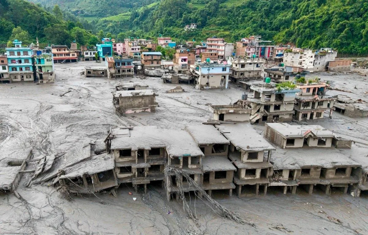 Népal : Les images cataclysmiques après les inondations meurtrières