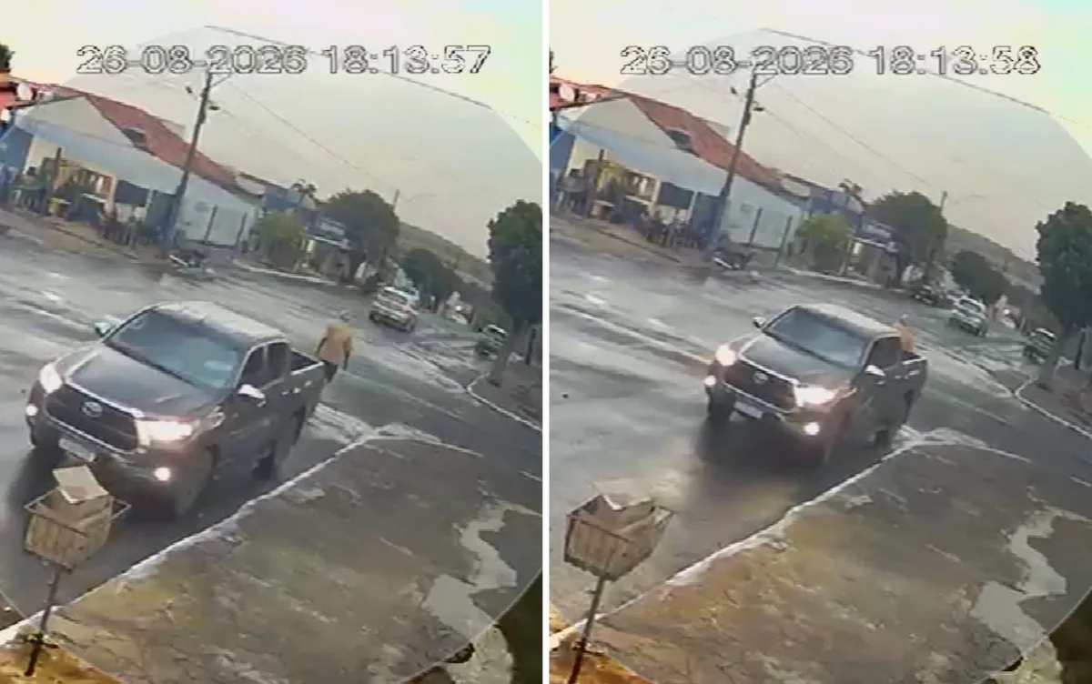 Ex-vereador morre ao ser atropelado por caminhonete; vídeo