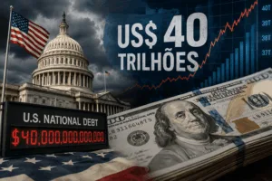 Dívida recorde dos EUA chega a US$ 40 trilhões