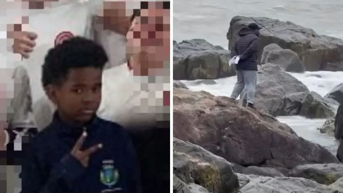 Pai do menino Samuel, de 10 anos, faz vigília na beira do mar durante buscas após onda levar criança em SC; amigos cantam louvor: ‘estamos orando pela família’