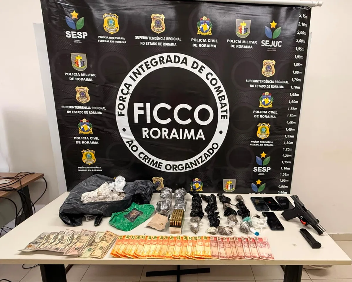Trio beneficiado com saída temporada é preso com drogas e arma de fogo