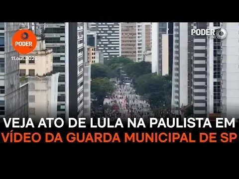 Veja ato de Lula na av. Paulista em imagens captadas do alto