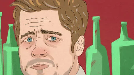 Brad Pitt has started drinking again, the bottle doesn’t care that he’s Brad Pitt
