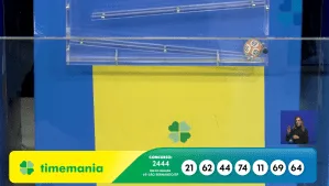 Timemania hoje, concurso 2444: Confira o resultado sorteado neste domingo (20)