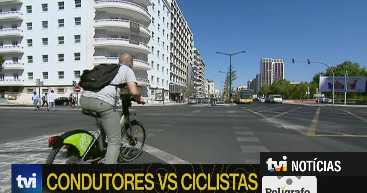 Polígrafo. Um automóvel pode ultrapassar um ciclista que circule na mesma via?