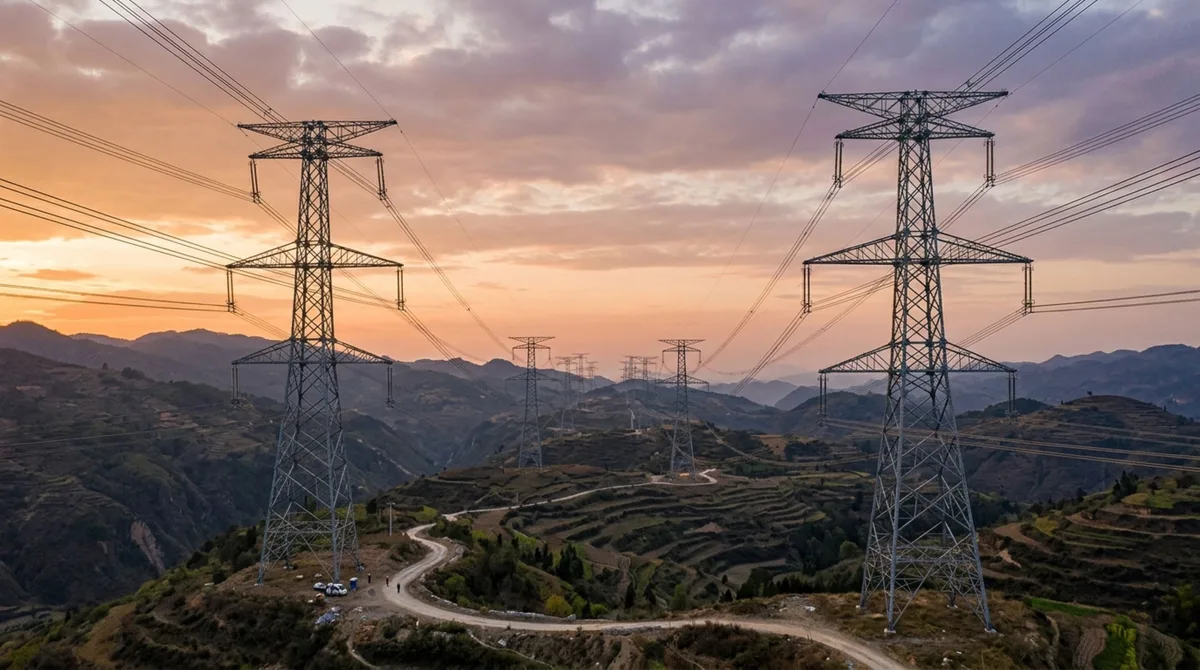 A linha Changji-Guquan de mais de 3.200 km que usa 1,1 milhão de volts para transportar energia por uma distância impressionante