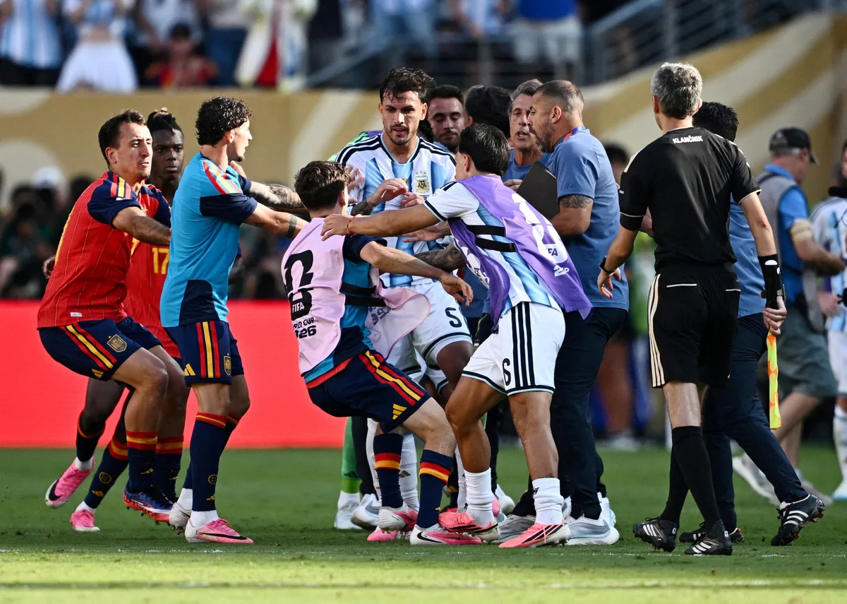 Paredes banned for 10 games after World Cup final fracas, Argentina fined