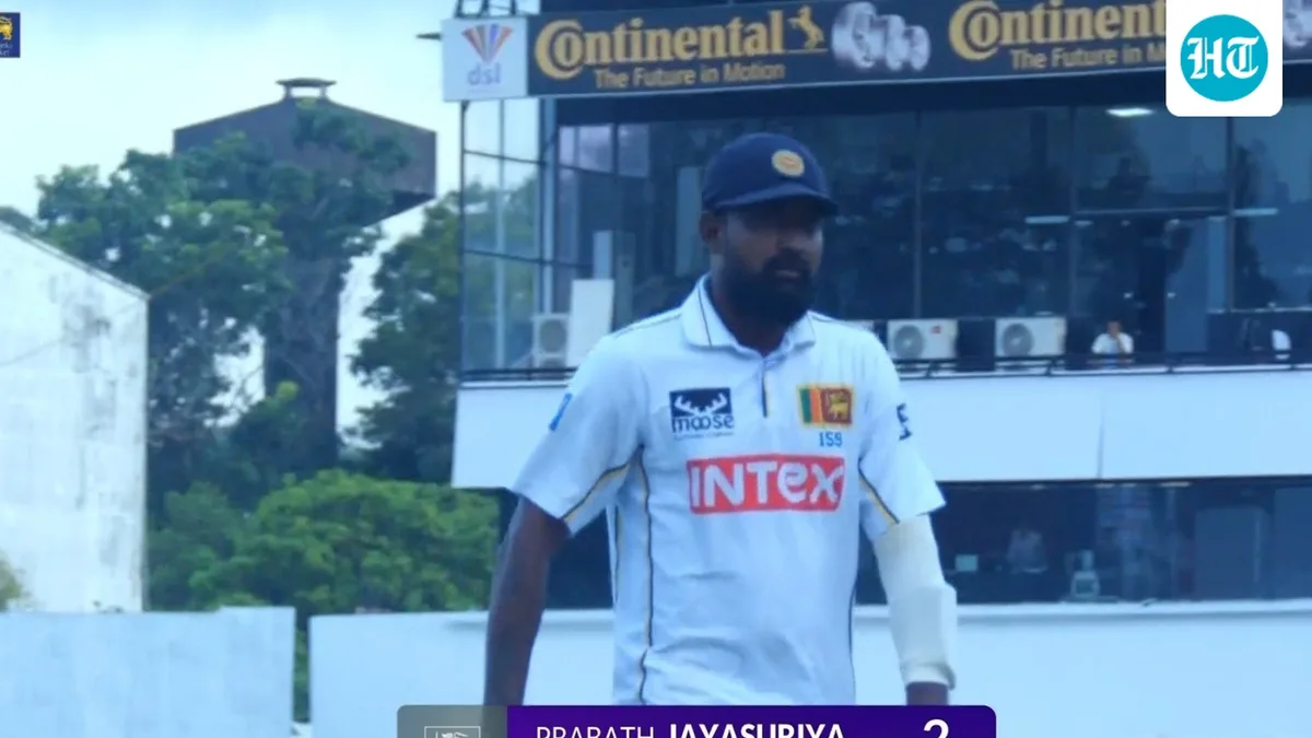 Prabath Jayasuriya flings gloves in dressing room, Sri Lanka ‘disgruntled’ after umpires' decision; India capitalise